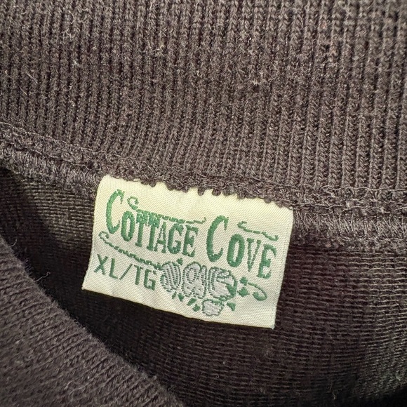 VINTAGE COTTAGE COVE EMBROIDERED CATS PULLOVER SWEATER - Picture 5 of 5
